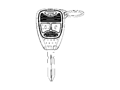 Mopar 5175815AB Key-Blank With Transmitter