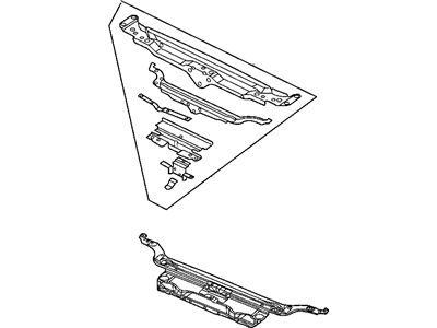 Mopar 5003851AG CROSSMEMBER-Upper Radiator Mounting