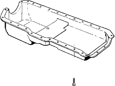 2000 Jeep Wrangler Oil Pan - 53010340