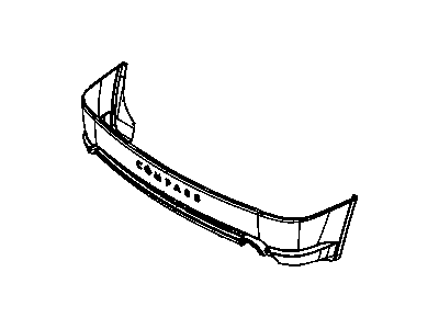 Mopar 68034797AA Rear Bumper Primed