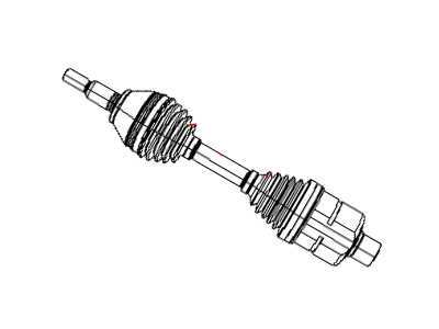 Dodge Ram 1500 Axle Shaft - 5072389AB