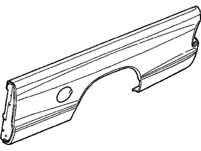 55254860 Mopar Quarter Panel-Box Side Outer Illustration 1 of 1
