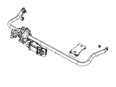 Jeep Wrangler Sway Bar Kit - 52060300AD