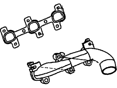 Jeep Liberty Exhaust Manifold - 53013691AA