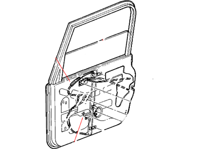 2005 Jeep Wrangler Window Regulator - 55076024AD