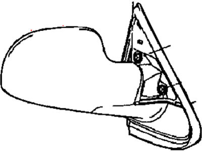 Mopar 4894405AF Door Mirror Left