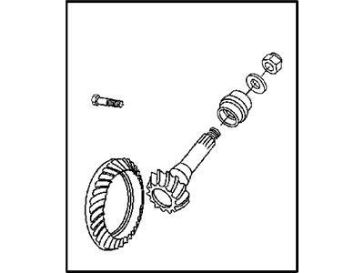 Mopar 68031618AB Gear Kit-Ring And PINION