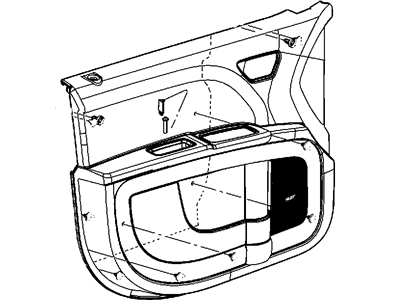 Mopar 1QF251XXAG Panel-Front Door Trim