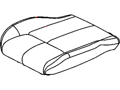 Mopar 5NX82DX9AB Front Seat Cushion Cover