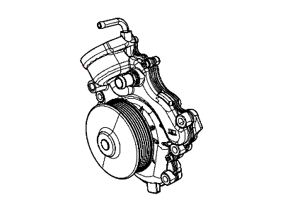 2012 Chrysler 300 Water Pump - 68157161AA