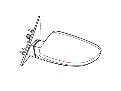 Mopar 57010358AJ Outside Rear View Mirror