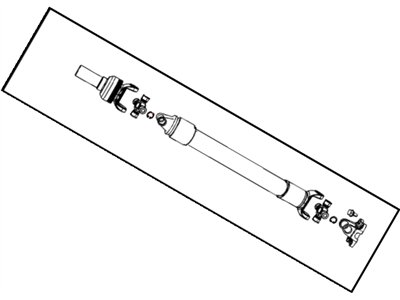 2017 Ram 1500 Drive Shaft - 68067555AB