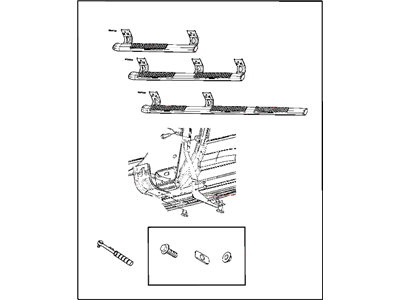 Mopar 82212097AD Step Kit-Tubular Side