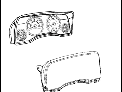 Jeep Compass Instrument Cluster - 68080407AF