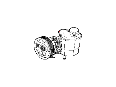 Mopar 52113239AC Power Steering Pump With Pulley
