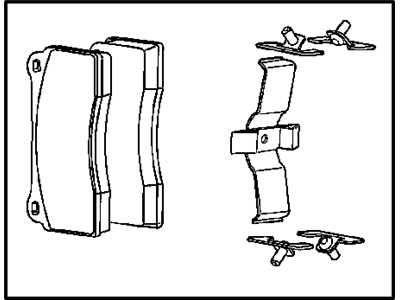 Mopar 5093291AA Brembo Brake Pads