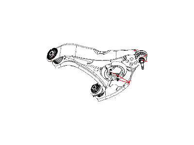 2010 Dodge Ram 2500 Control Arm Bushing - 52121521AB