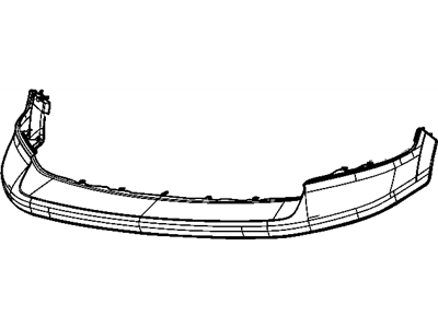 Mopar 68034055AA Front Upper Bumper Cover