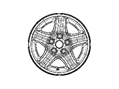 Mopar 5JL73HY2AA Aluminum Wheel