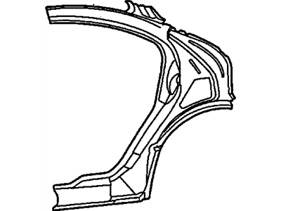 Mopar 5003772AG Panel-Body Side Aperture Rear