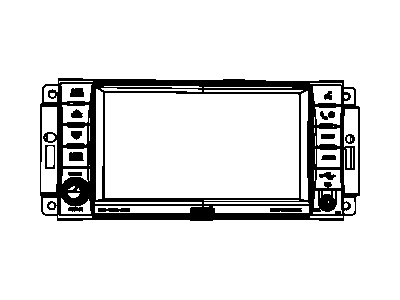 Mopar 5064244AG Radio-AM/FM/DVD/HDD/MP3/SDARS/RR