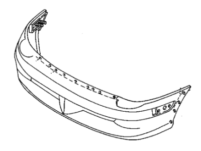 1995 Dodge Neon Bumper - PD14RC4