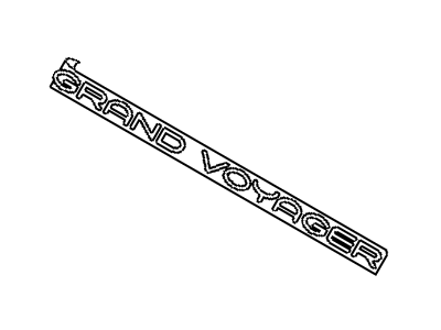 Mopar 4857578AA NAMEPLATE-Grand Voyager