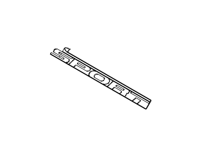 Mopar 4857566AA NAMEPLATE-Sport