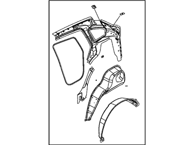 Mopar 68001963AA Panel-Quarter Inner