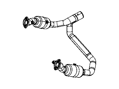 2012 Ram 1500 Exhaust Pipe - 68054702AB