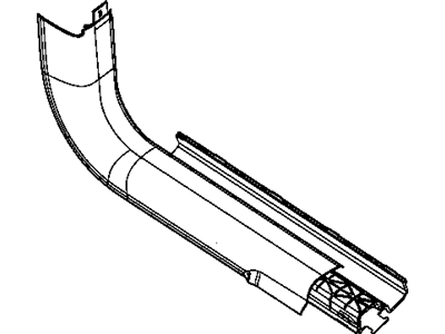 Mopar 5SL64DX9AA Panel-COWL Side Trim