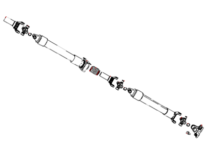 2009 Dodge Ram 1500 Drive Shaft - 68034553AB