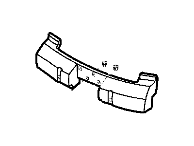 Mopar 5288008AB ABSORBER-Rear Bumper FASCIA