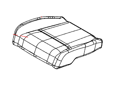 Mopar 5SL02DKAAA Front Seat Cushion Cover