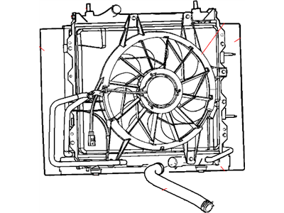 2006 Chrysler PT Cruiser Cooling Fan Assembly - 5179449AA