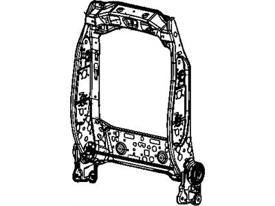 Mopar 68050609AA Frame-Front Seat Back