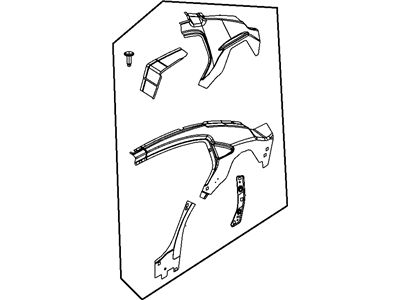 Mopar 4389524AB Panel-Quarter Inner