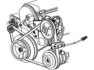 1999 Dodge Neon Drive Belt - 4668340