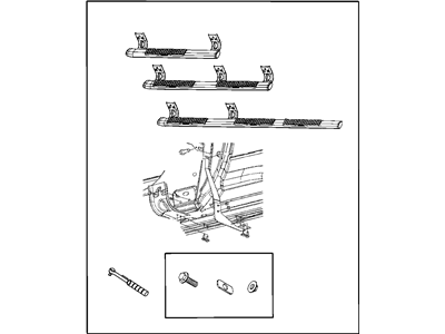 Mopar 82211497AC Step Kit-Tubular Side