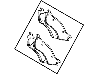 Mopar 5139733AA Disc Brake Pad Set Front