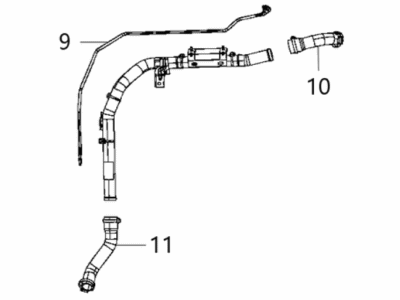 2020 Jeep Wrangler Fuel Filler Neck - 68426561AB