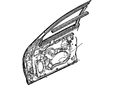 Mopar 5056221AD WEATHERSTRIP-Front Door Belt