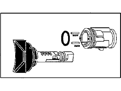 Jeep Ignition Lock Cylinder - 5083915AA