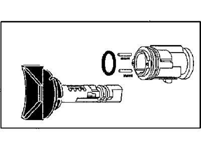 2003 Jeep Grand Cherokee Ignition Lock Cylinder - 5083915AA