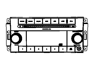 Mopar 5064757AC Radio-AM/FM/DVD/HDD/MP3/REAR Camera