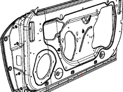 68660712AA Mopar Front Door Illustration 1 of 1
