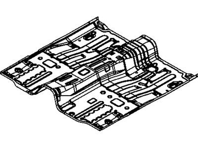 2013 Chrysler 200 Floor Pan - 5076465AB