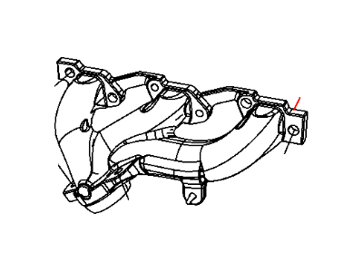 Mopar 4666024AD Exhaust Manifold