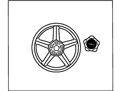 Mopar 82206782 Wheel-Cast Aluminum