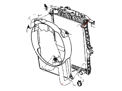 Dodge Durango Radiator - 52029043AC